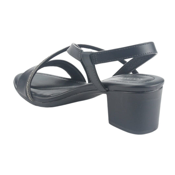 Sandalia Comfortflex Mujer 2457404 Negro Casual Sandalias Comfortflex