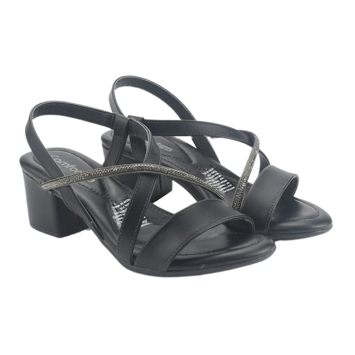 Sandalia Comfortflex Mujer 2457404 Negro Casual Sandalias Comfortflex