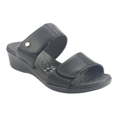 Sandalia Comfortflex Mujer 2472402 Negro Casual Sandalias Comfortflex