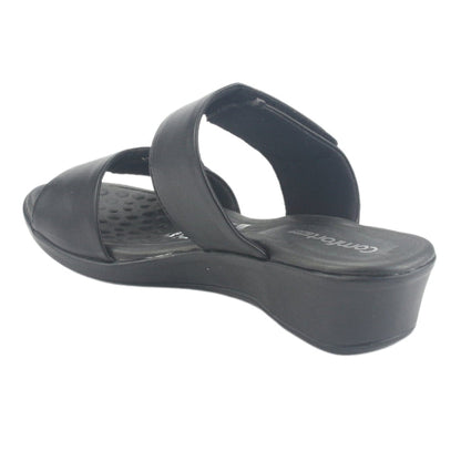 Sandalia Comfortflex Mujer 2472402 Negro Casual Sandalias Comfortflex