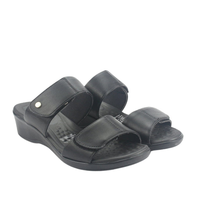 Sandalia Comfortflex Mujer 2472402 Negro Casual Sandalias Comfortflex