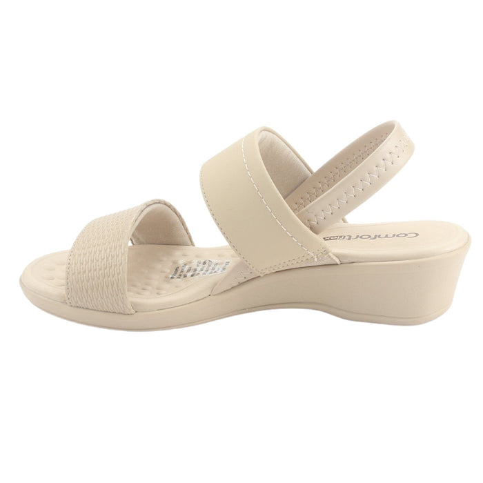 Sandalia Comfortflex Mujer 2472403 Beige Casual Sandalias Comfortflex
