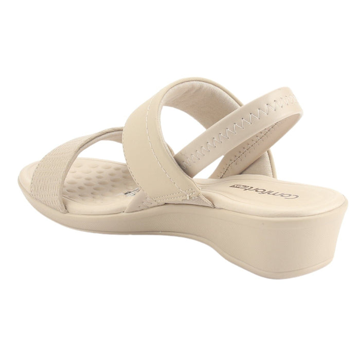 Sandalia Comfortflex Mujer 2472403 Beige Casual Sandalias Comfortflex