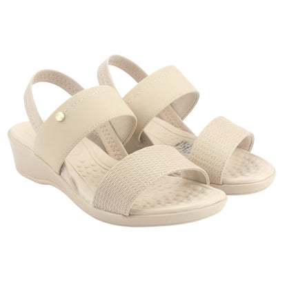Sandalia Comfortflex Mujer 2472403 Beige Casual Sandalias Comfortflex