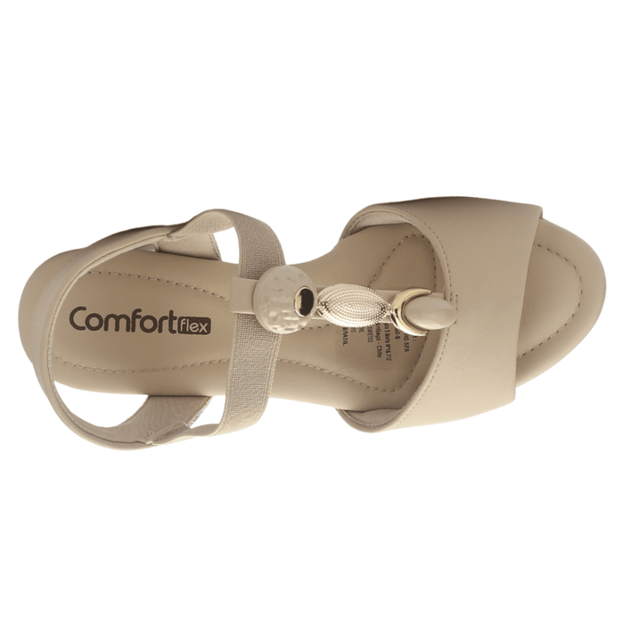 Sandalia Mujer Beige Oscuro Comfortflex 2557403 Casual Sandalias Comfortflex