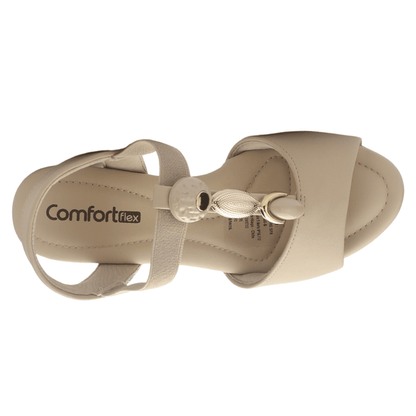Sandalia Mujer Beige Oscuro Comfortflex 2557403 Casual Sandalias Comfortflex