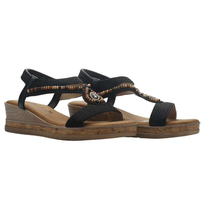 Sandalia Mujer Casual Negro Chalada Molina-1 Sandalias Chalada