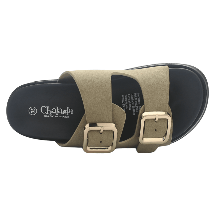 Sandalia Mujer Chalada Cumbia-30 Camel Casual Sandalias Chalada