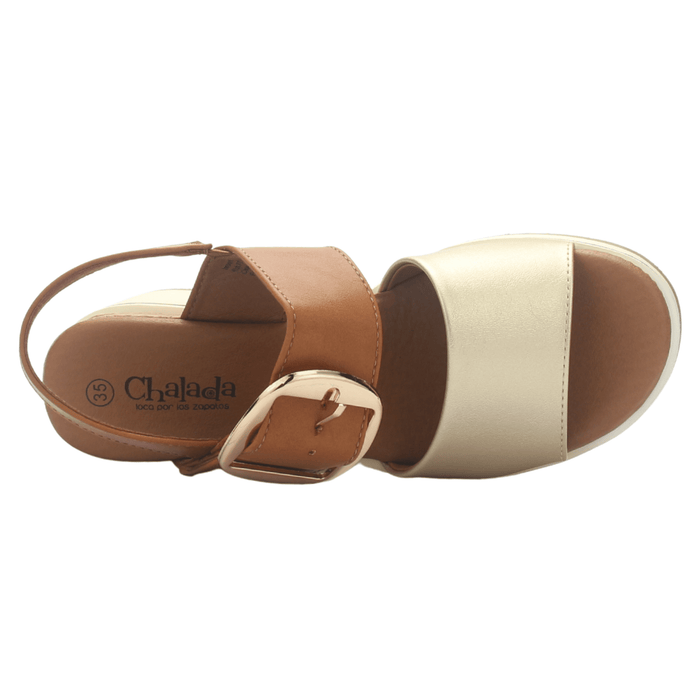 Sandalia Mujer Chalada Monaco-1 Dorado Casual Sandalias Chalada