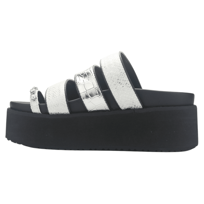 Sandalia Mujer Chalada Viru-21 Plateado Casual Sandalias Chalada