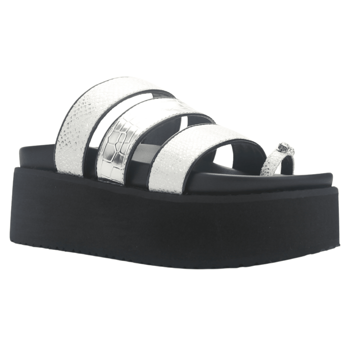 Sandalia Mujer Chalada Viru-21 Plateado Casual Sandalias Chalada