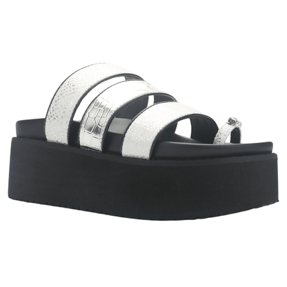Sandalia Mujer Chalada Viru-21 Plateado Casual Sandalias Chalada