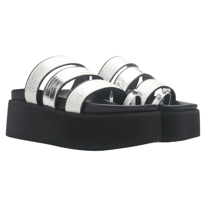 Sandalia Mujer Chalada Viru-21 Plateado Casual Sandalias Chalada