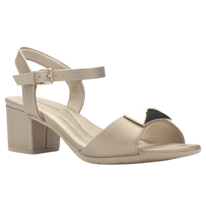Sandalia Mujer Dorado Comfortflex 2557402 Casual Sandalias Comfortflex