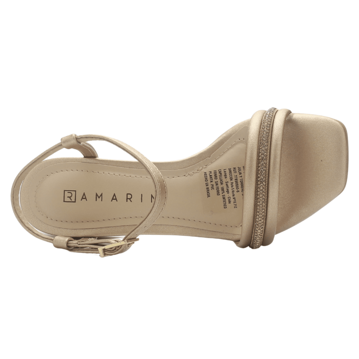 Sandalia Mujer Dorado Ramarim 2530202 Casual Sandalias Ramarim