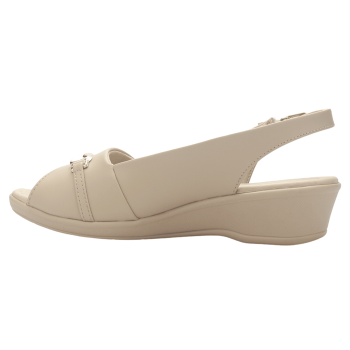 Sandalia Mujer Nude Comfortflex 2572404 Casual Sandalias Comfortflex