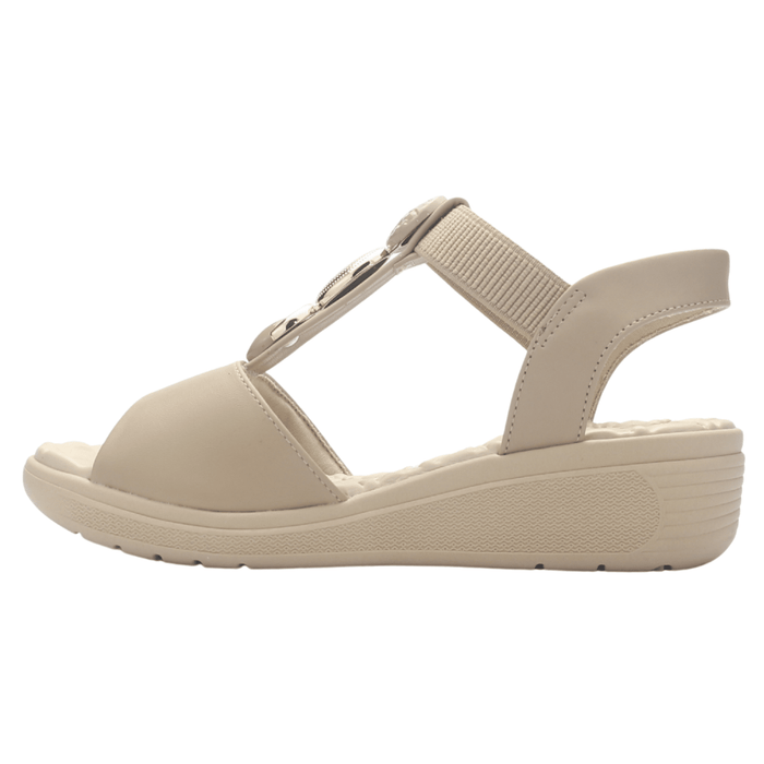 Sandalia Mujer Nude Comfortflex 2586404 Casual Sandalias Comfortflex