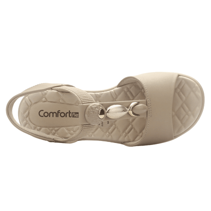 Sandalia Mujer Nude Comfortflex 2586404 Casual Sandalias Comfortflex