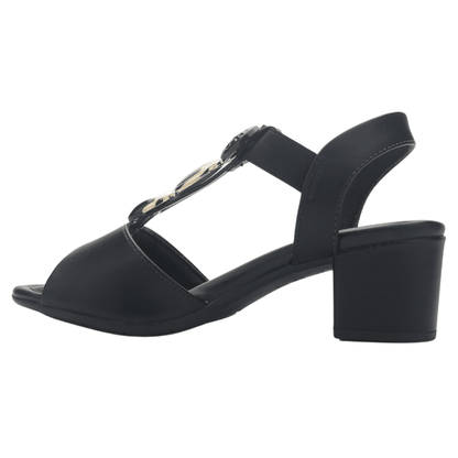 Sandalia Negro Mujer Comfortflex 2557403 Casual Sandalias Comfortflex