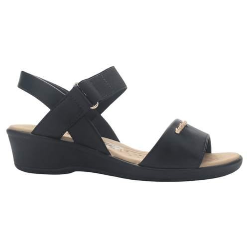 Sandalia Negro Mujer Comfortflex 2572403 Casual Sandalias Comfortflex