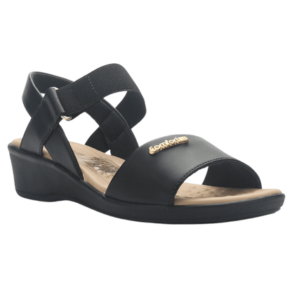 Sandalia Negro Mujer Comfortflex 2572403 Casual Sandalias Comfortflex