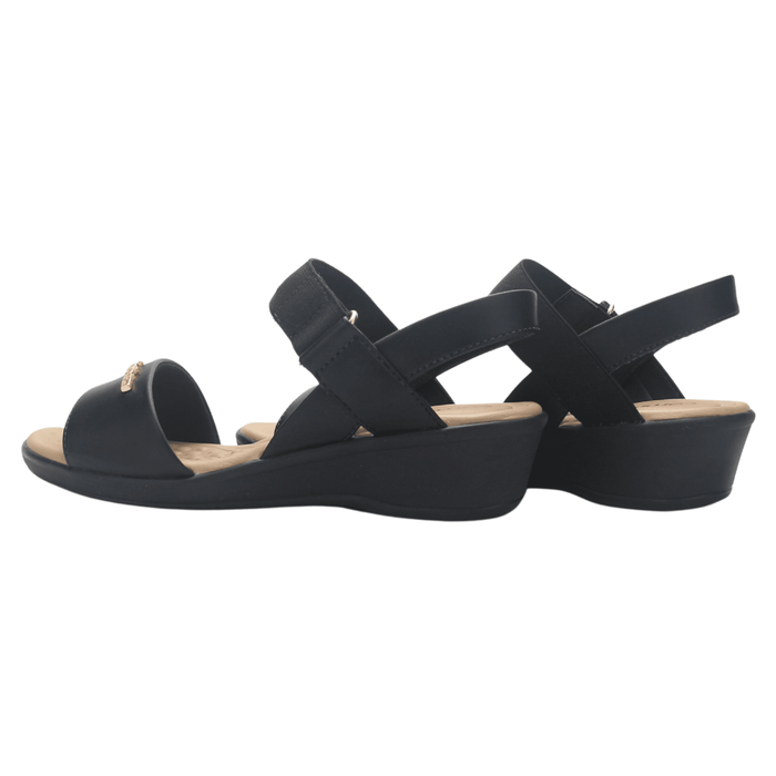 Sandalia Negro Mujer Comfortflex 2572403 Casual Sandalias Comfortflex