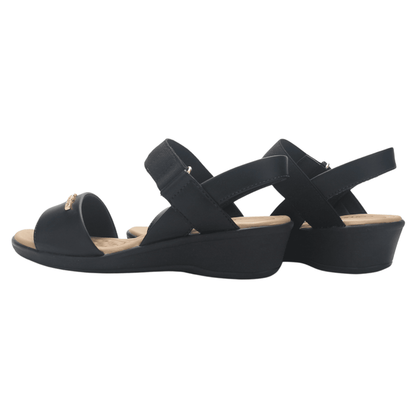 Sandalia Negro Mujer Comfortflex 2572403 Casual Sandalias Comfortflex