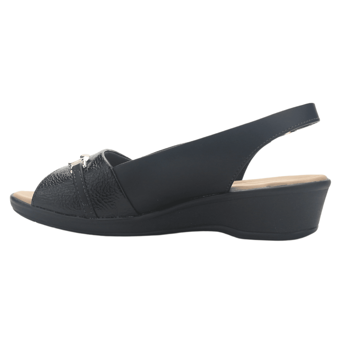 Sandalia Negro Mujer Comfortflex 2572404 Casual Sandalias Comfortflex
