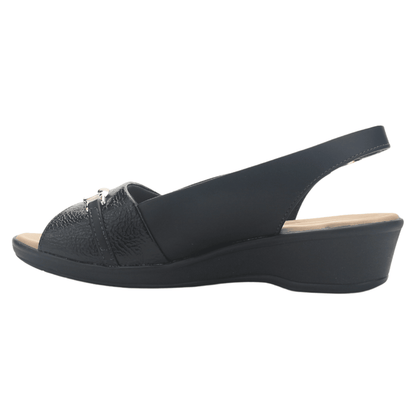 Sandalia Negro Mujer Comfortflex 2572404 Casual Sandalias Comfortflex