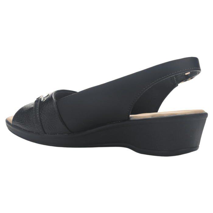 Sandalia Negro Mujer Comfortflex 2572404 Casual Sandalias Comfortflex