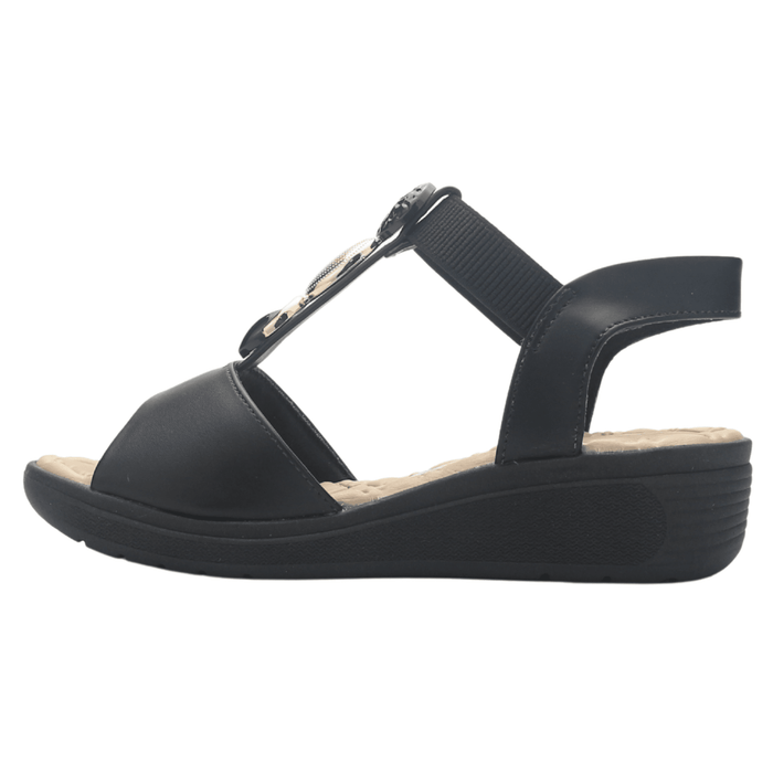 Sandalia Negro Mujer Comfortflex 2586404 Casual Sandalias Comfortflex