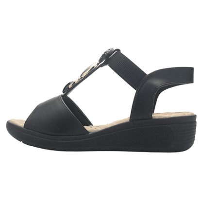 Sandalia Negro Mujer Comfortflex 2586404 Casual Sandalias Comfortflex