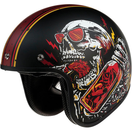 Saturn Devil Made Me: Features:
Injection molded polycarbonate shell
Fully removable moisture wicking liner
Drop down sun vis