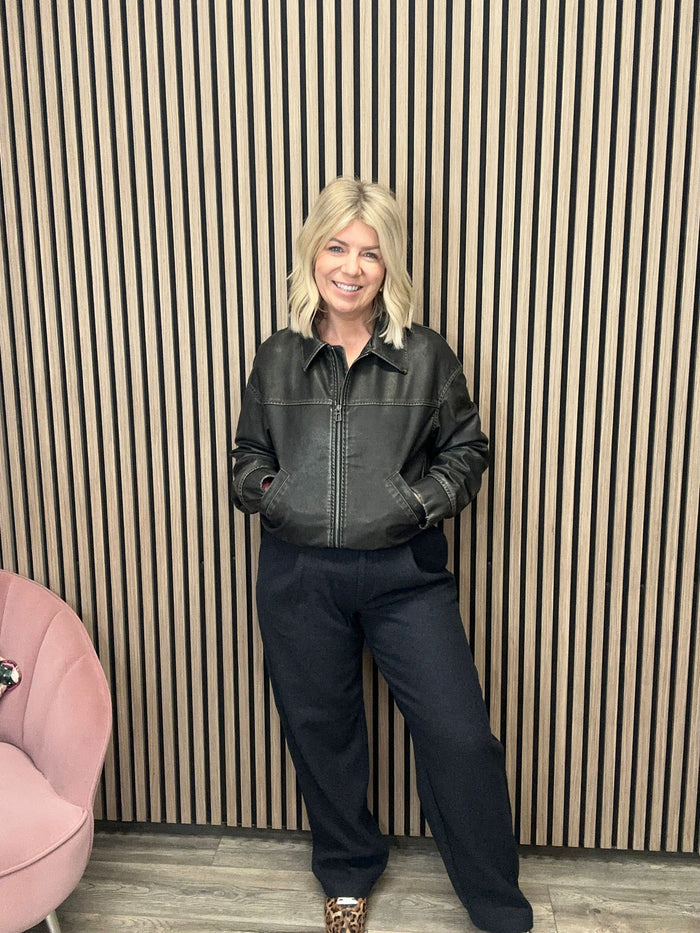 Scarlet Biker Jacket (Black)
