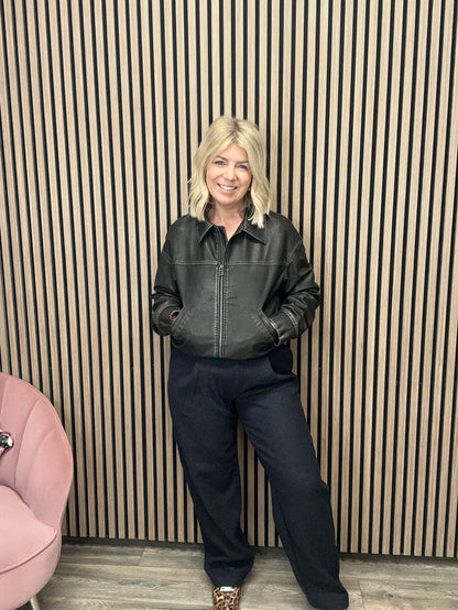 Scarlet Biker Jacket (Black)