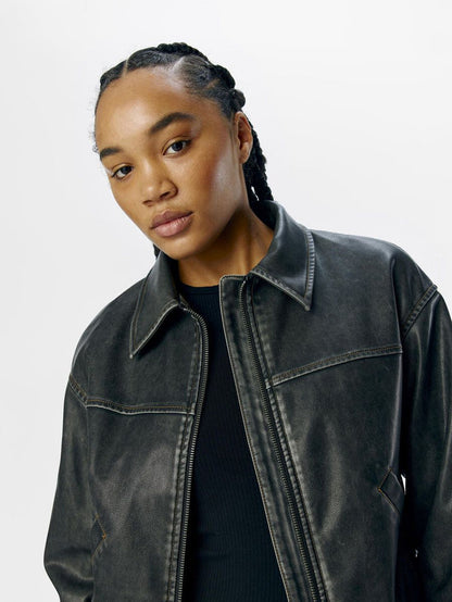 Scarlet Biker Jacket (Black)