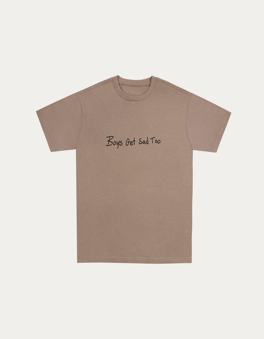 SCRIBBLE TEE BROWN