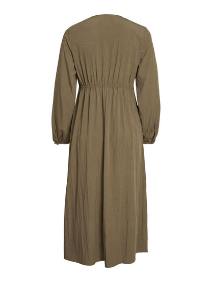 Selina Cargo Midi Dress (Ivy Green)