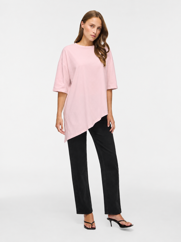 Serena Asymmetric T-Shirt (Cherry Blossom)