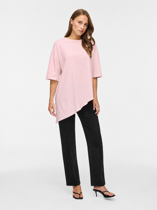 Serena Asymmetric T-Shirt (Cherry Blossom)