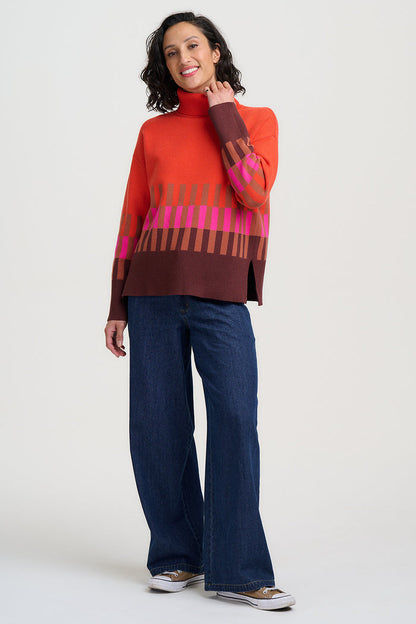 Serita Jumper (Orange/Multi)