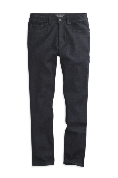 Dark Indigo | Front view of Silver Straight Leg Jeans in Dark Indigo