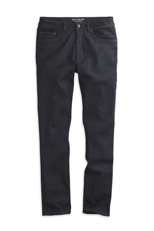 Dark Indigo | Front view of Silver Straight Leg Jeans in Dark Indigo