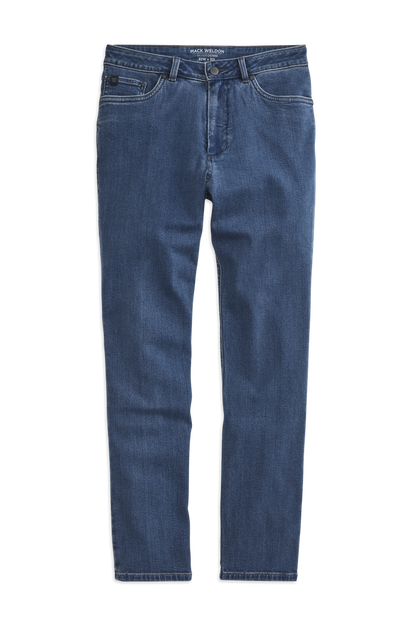 Faded Indigo | Front view of Silver Denim - Slim Fit in Faded Indigo