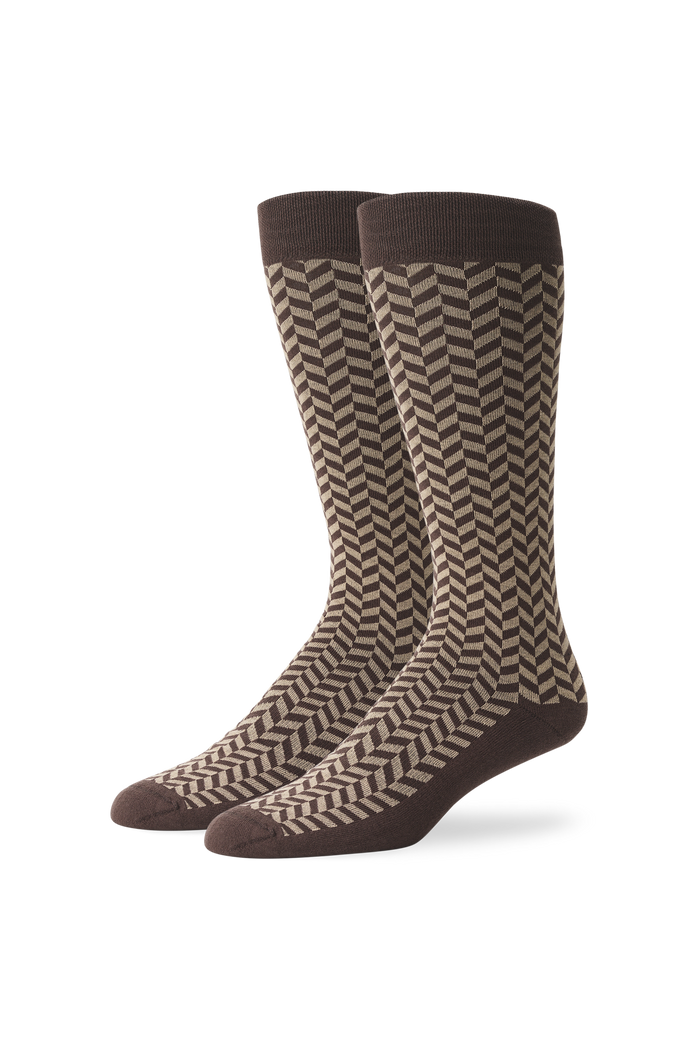 Dark Roast Herringbone / One Size