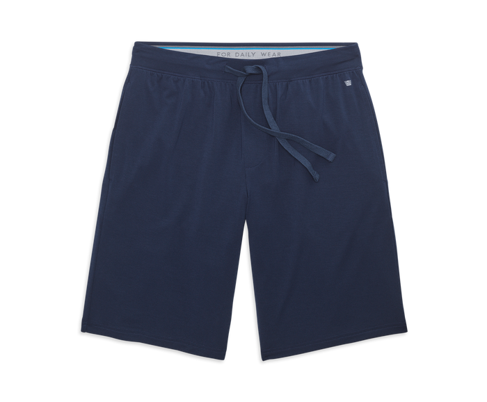 True Navy | Front view of Silver HD Pajama Short in True Navy