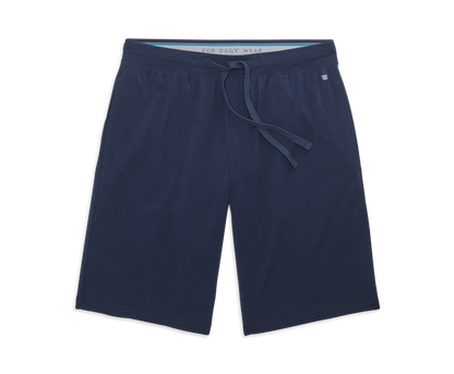 True Navy | Front view of Silver HD Pajama Short in True Navy