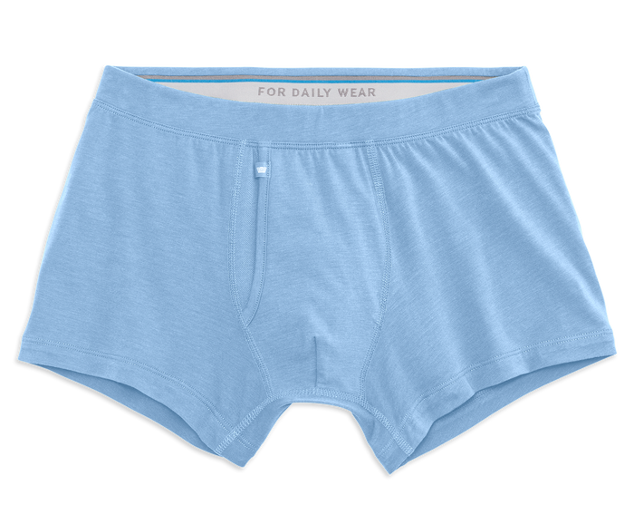 Chambray | Front view of Silver Trunks in Chambray
