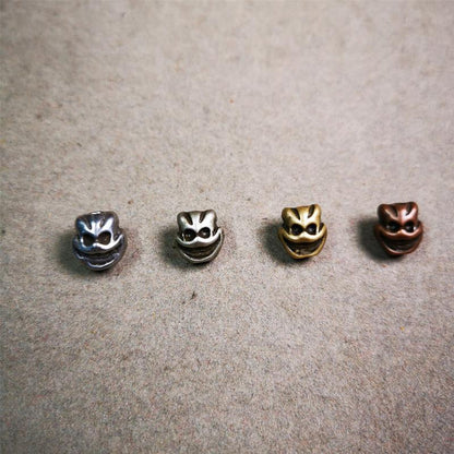 Skull Citipati Beads 0.47" - Tibetan Buddhist art, view 8