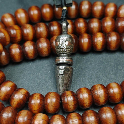Skull Citipati Phurba Amulet,Kila,Kilaka Pendant - Tibetan Buddhist amulet, view 7